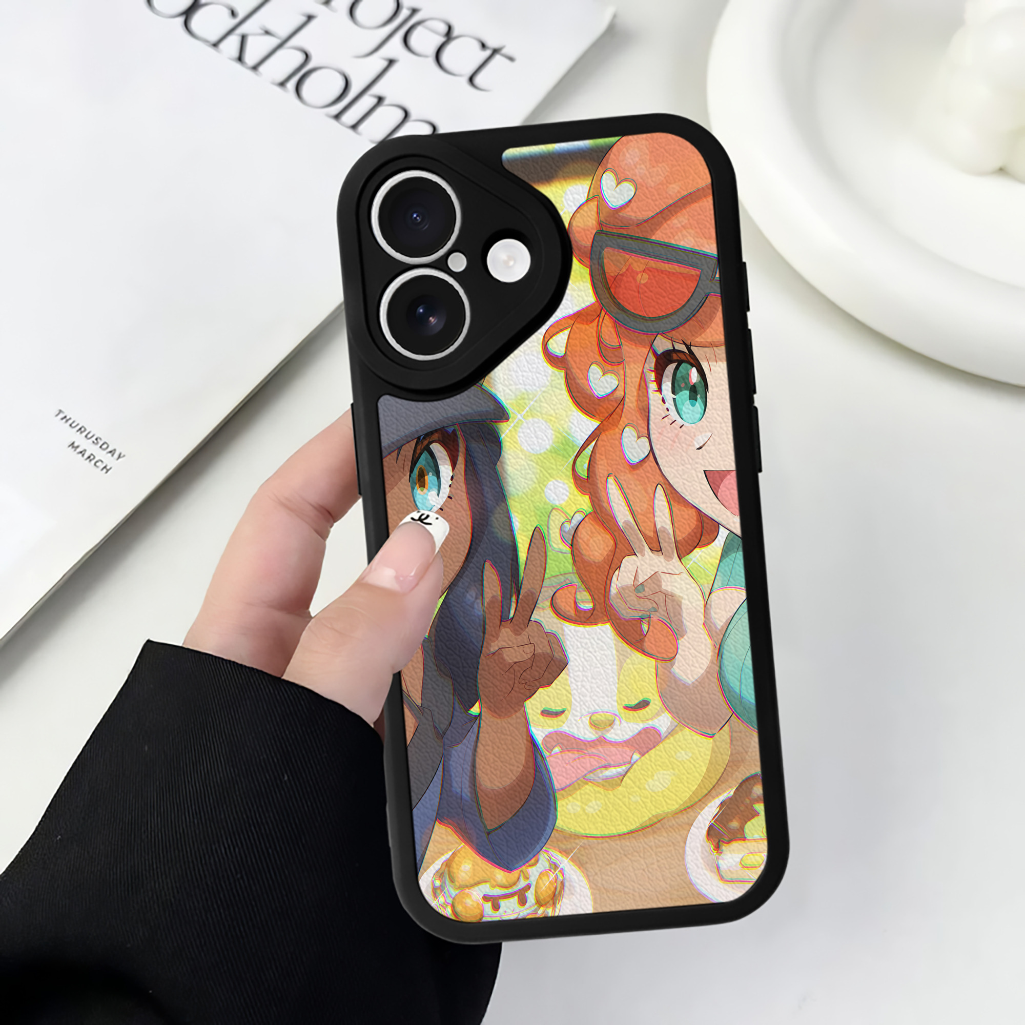 （画像用） ポケットモンスター Pokémon 【iPhone 16シリーズ対応】シリコンスマホケース（レザー調） 材質：シリコン